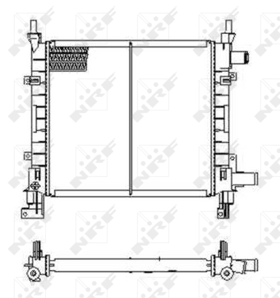 Compre 54671 NRF Radiador de esfriamento de motor