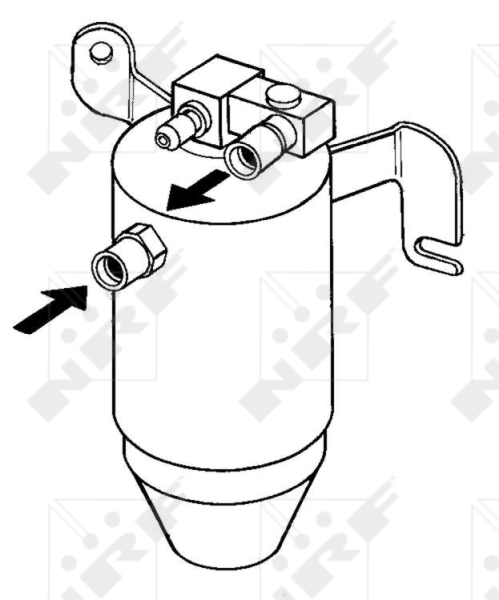 Tanque de recepção do secador de aparelho de ar condicionado CD183 Polcar