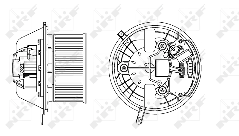 Motor de ventilador de forno (de aquecedor de salão) 34169 NRF