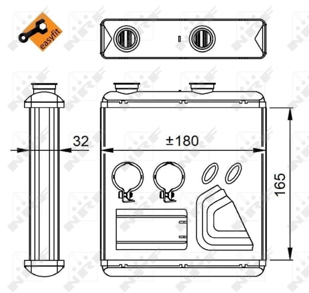 Radiador de forno (de aquecedor) NRF 54298