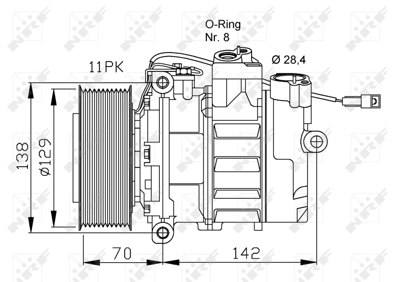  Compressor de aparelho de ar condicionado Mercedes Benz Truck TRUCK ACTROS camião de plataforma/chassis (1996 - 2003) 