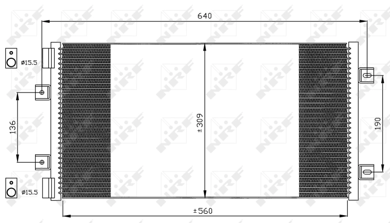 Compre 35492 NRF Radiador de aparelho de ar condicionado