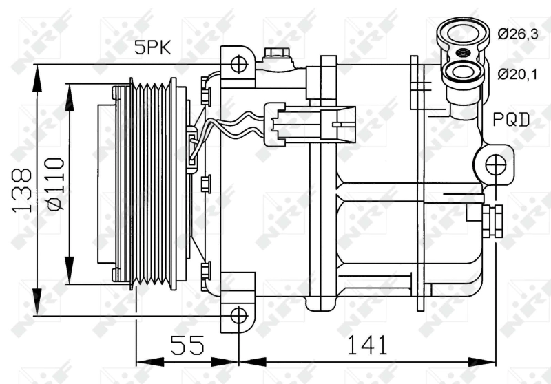 Compressor de aparelho de ar condicionado NRF 32312 preço, a partir de 115,77 USD
