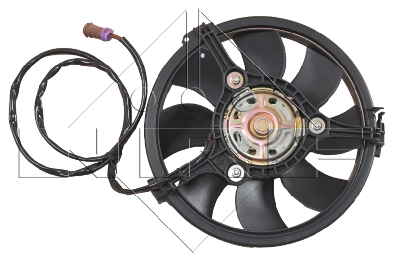 47023 NRF Ventilador elétrico de esfriamento montado (motor + roda de aletas)