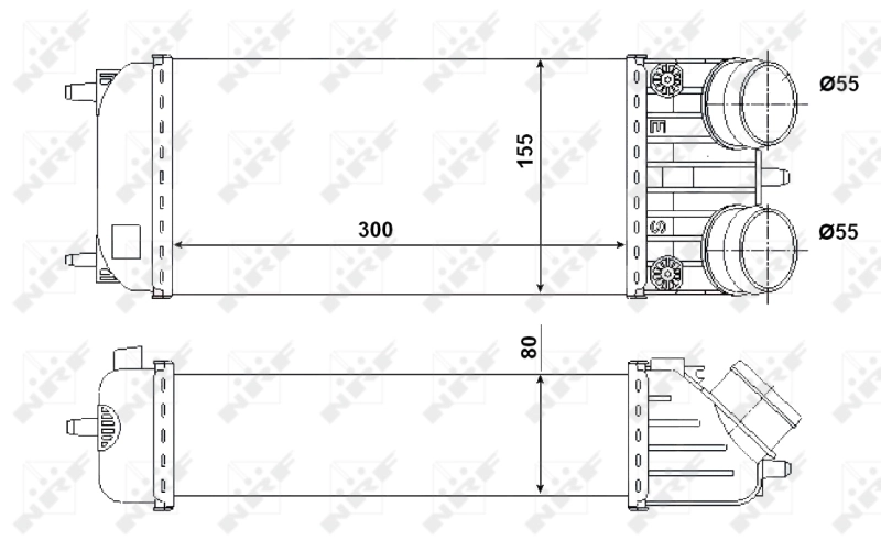 Radiador de intercooler 30543 NRF
