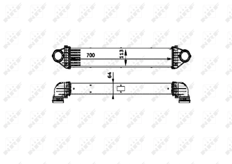 Radiador de intercooler 30900 NRF