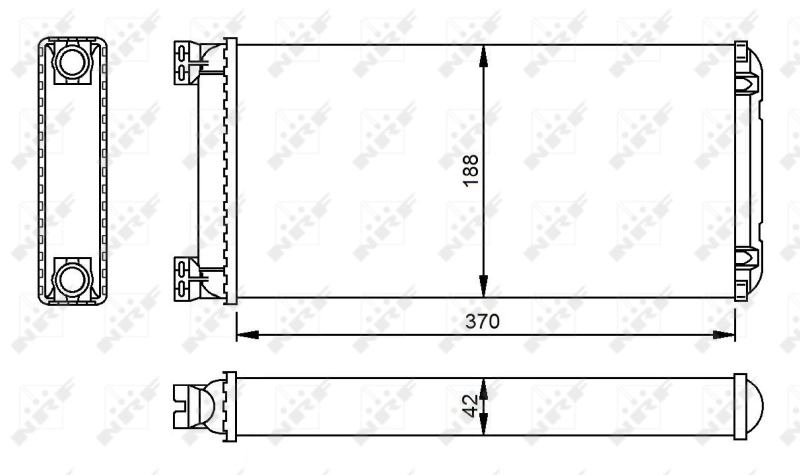 1454123 DAF Radiador de forno (de aquecedor)