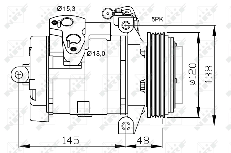 Compressor de aparelho de ar condicionado NRF 32470 preço, a partir de 308,94 USD
