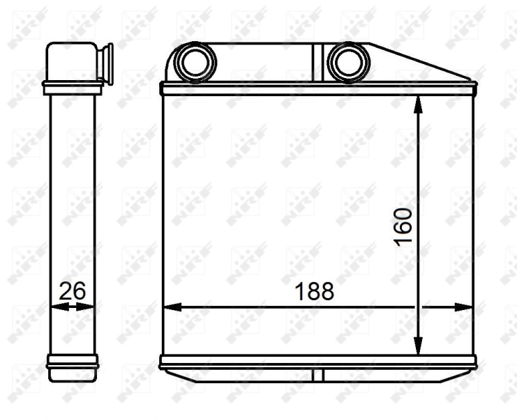 Radiador de forno (de aquecedor) NRF 54213