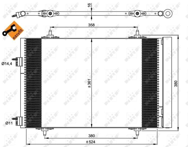 Radiador de aparelho de ar condicionado Magneti Marelli BC636 preço, a partir de 86,83 USD