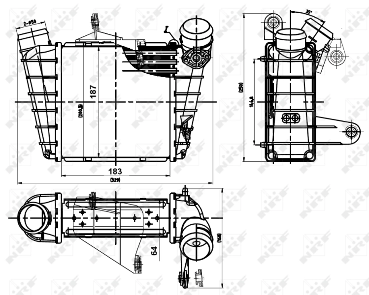 Compre Radiador de intercooler Volkswagen Polo 4