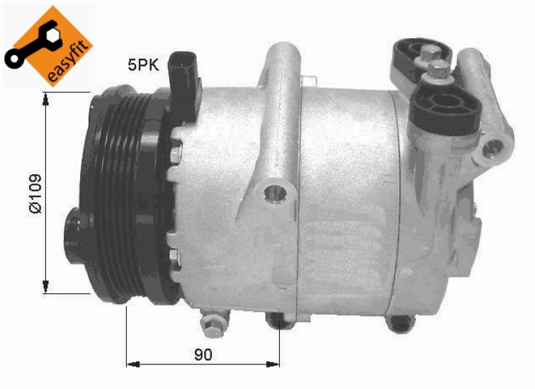 Compressor de aparelho de ar condicionado 32405 NRF