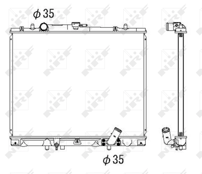 Compre 53285 NRF Radiador de esfriamento de motor