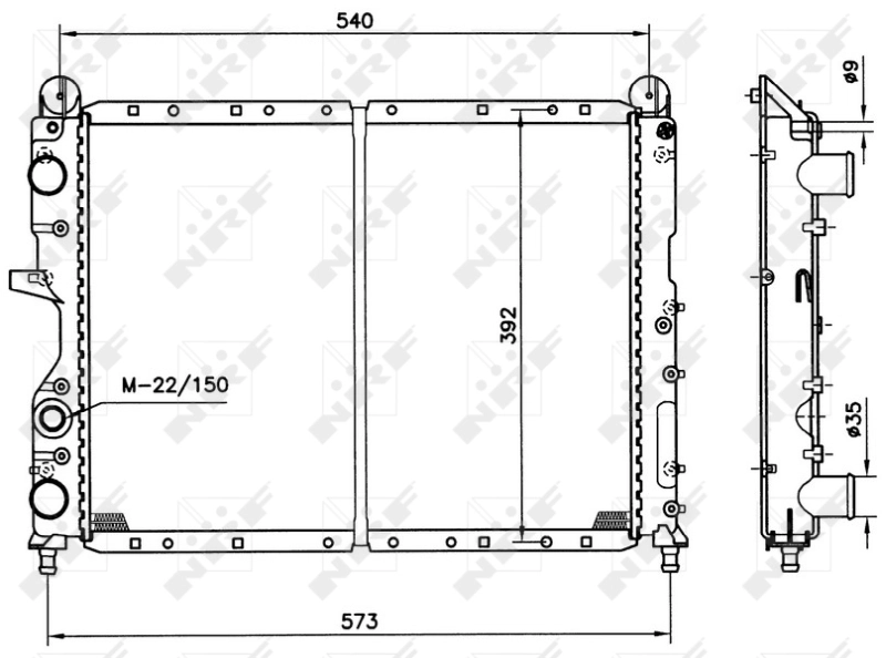 Compre 54501 NRF Radiador de esfriamento de motor