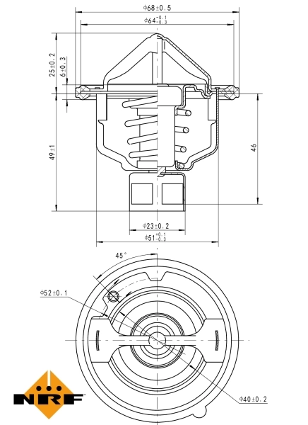 Termostato 725142 NRF