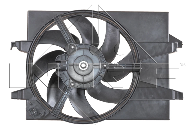 47006 NRF Difusor do radiador de esfriamento, montado com motor e roda de aletas