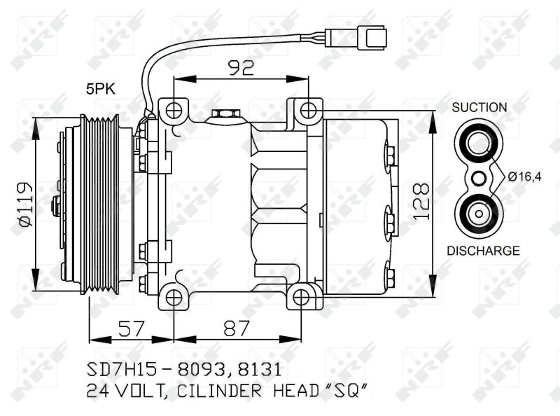 Compressor de aparelho de ar condicionado NRF 32731 preço, a partir de 242,16 USD