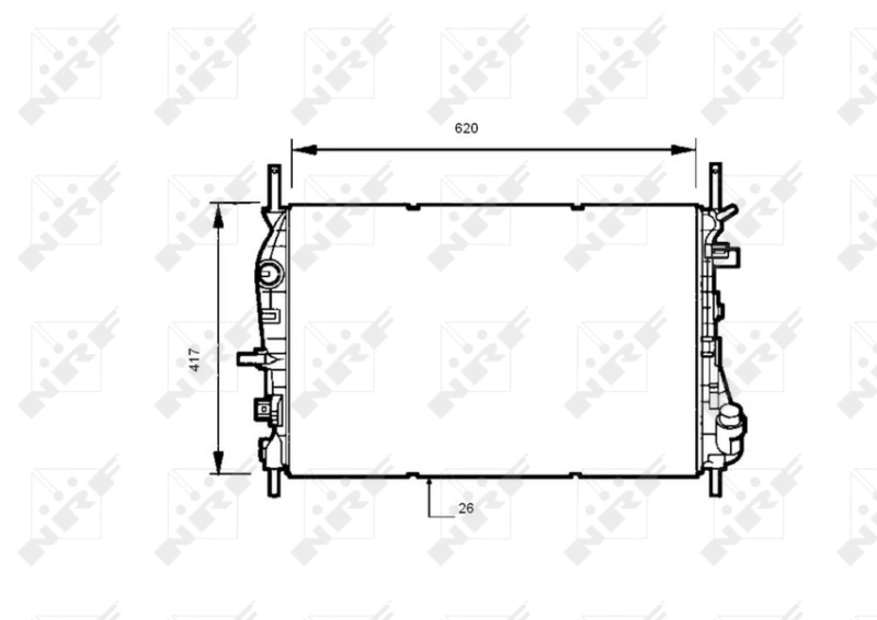 Compre 53741 NRF Radiador de esfriamento de motor