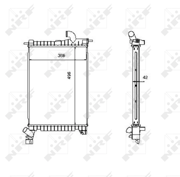 Compre 507527 NRF Radiador de esfriamento de motor