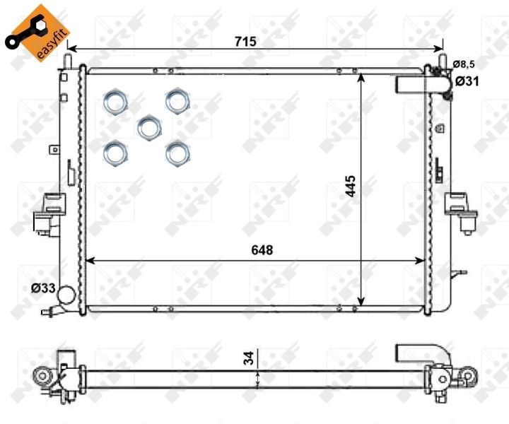 Radiador de esfriamento de motor Rover 75 preço, a partir de 109,48 USD