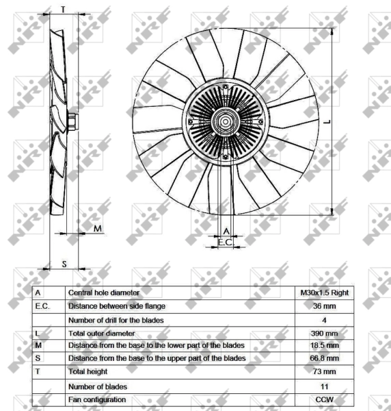 Acoplamento viscoso de ventilador de esfriamento Volkswagen LT preço, a partir de 137,03 USD