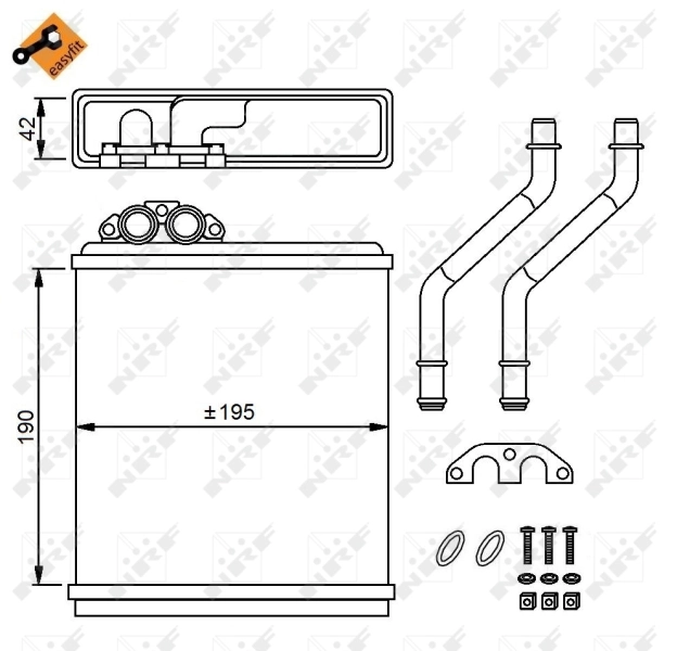 3343568 Volvo Radiador de forno (de aquecedor)