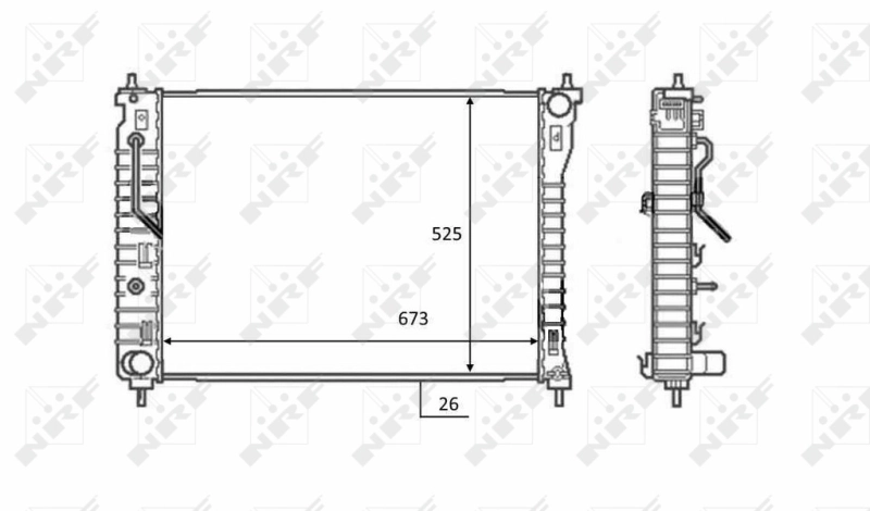 Radiador de esfriamento de motor Peugeot/Citroen 20777071 preço, a partir de 176,12 USD