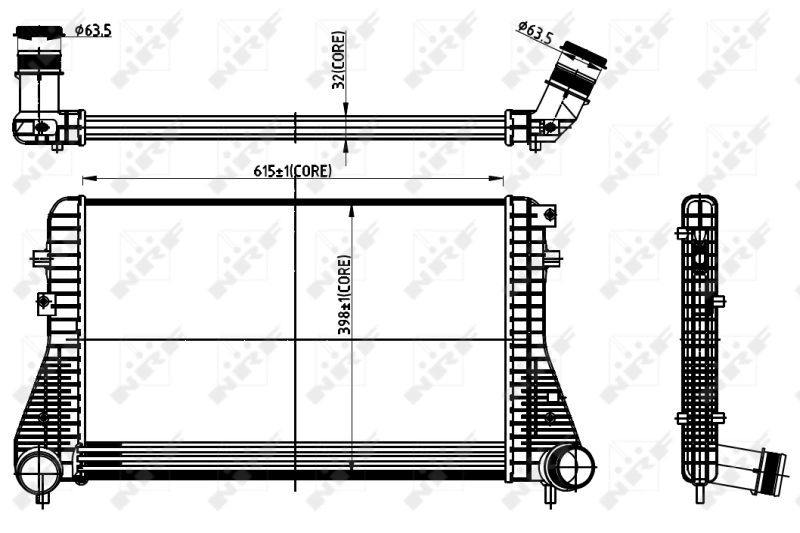 Radiador de intercooler NRF 30306