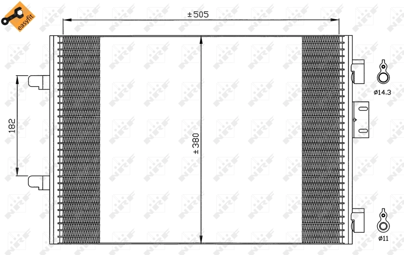 Compre 35544 NRF Radiador de aparelho de ar condicionado