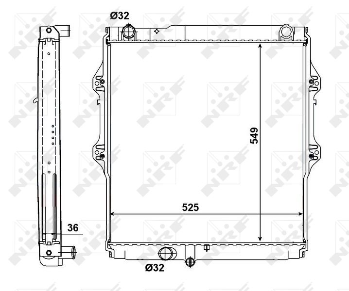 Radiador de esfriamento de motor Toyota Hilux preço, a partir de 114,38 USD