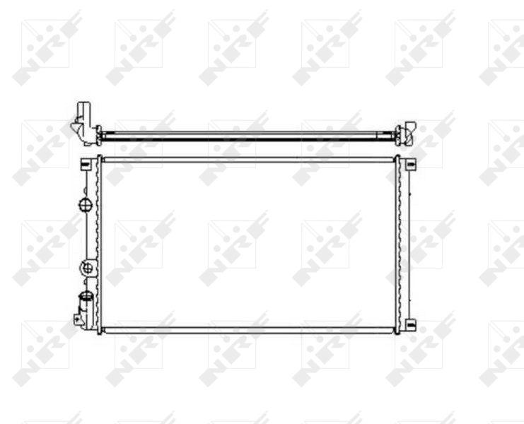 Compre 55350 NRF Radiador de esfriamento de motor