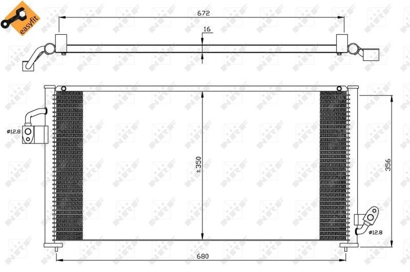 Radiador de aparelho de ar condicionado Subaru Forester I S10, SF ao melhor preço
