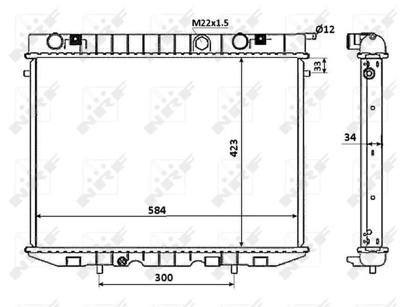 Compre 91146914 Opel Radiador de esfriamento de motor