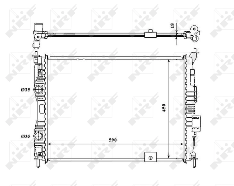 Radiador de esfriamento de motor Nissan Qashqai I J10 ao melhor preço