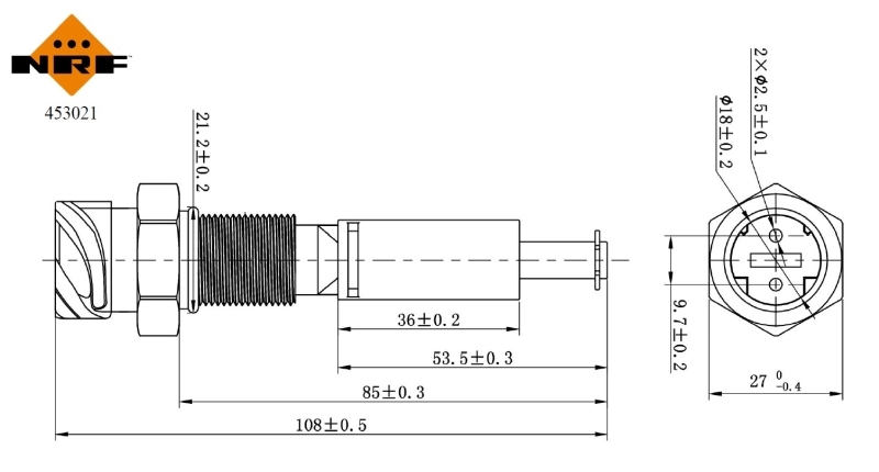 7420888593 Renault (RVI) Sensor do nível do fluido de esfriamento no tanque