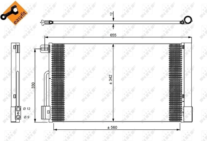 Compre 5558K8C1S Polcar Radiador de aparelho de ar condicionado