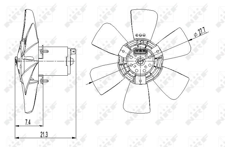 Compre Ventilador elétrico de esfriamento montado (motor + roda de aletas) Seat Ibiza 2