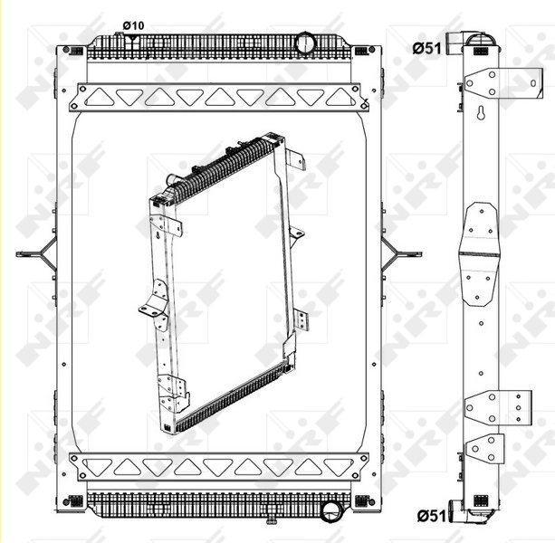Compre 58404 NRF Radiador de esfriamento de motor