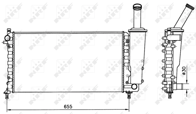 Compre 58171 NRF Radiador de esfriamento de motor