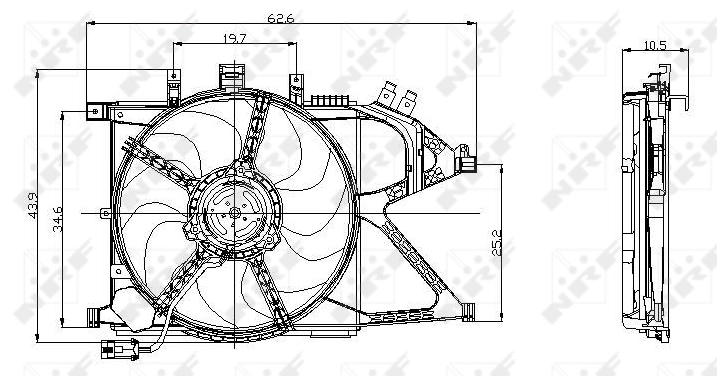 Difusor do radiador de esfriamento, montado com motor e roda de aletas General Motors 24402524 preço, a partir de 63,53 USD