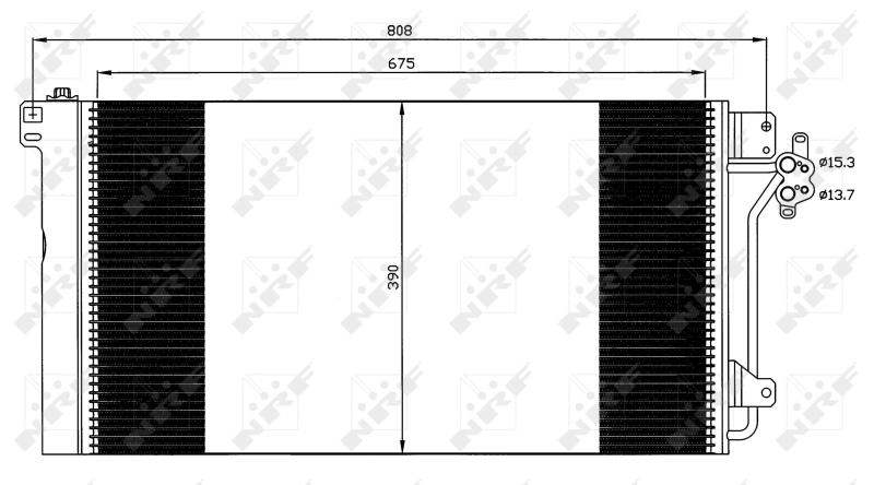 Radiador de aparelho de ar condicionado 35622 NRF