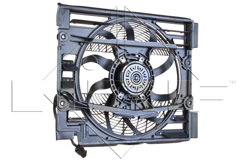47029 NRF Difusor do radiador de aparelho de ar condicionado, montado com roda de aletas e o motor