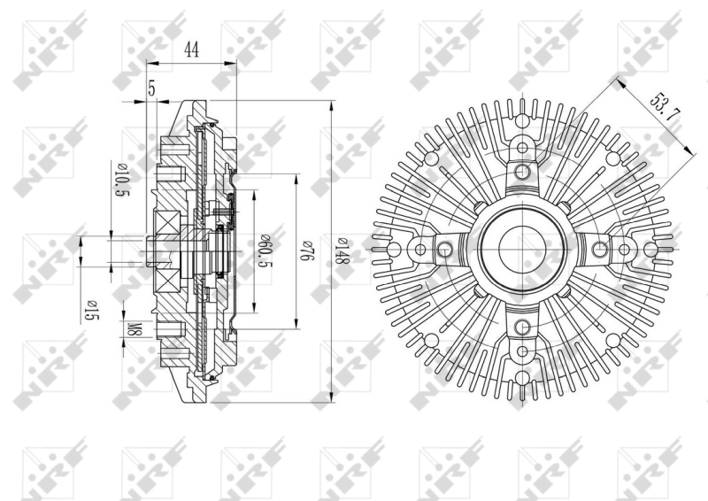 Compre Acoplamento viscoso de ventilador de esfriamento Volkswagen LT 