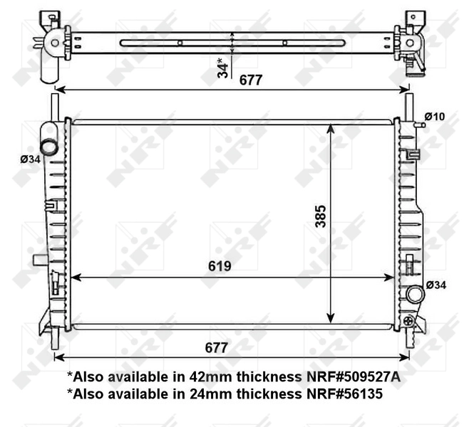 Radiador de esfriamento de motor HELLA 1010116
