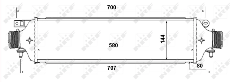 Radiador de intercooler 30788 NRF