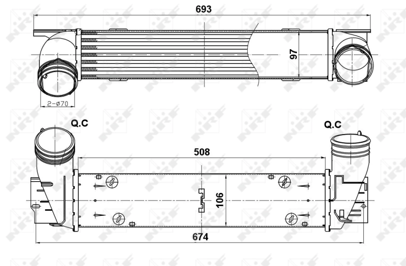 Compre 30385 NRF Radiador de intercooler