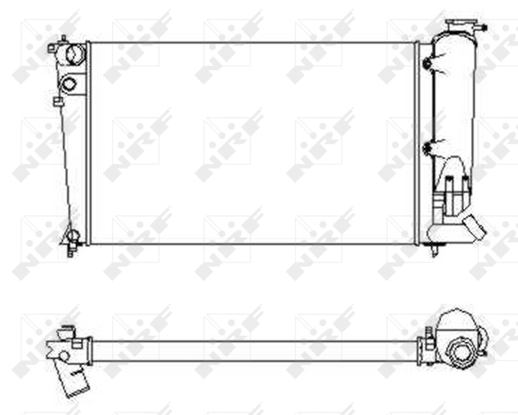 Radiador de esfriamento de motor 1331CV Peugeot/Citroen