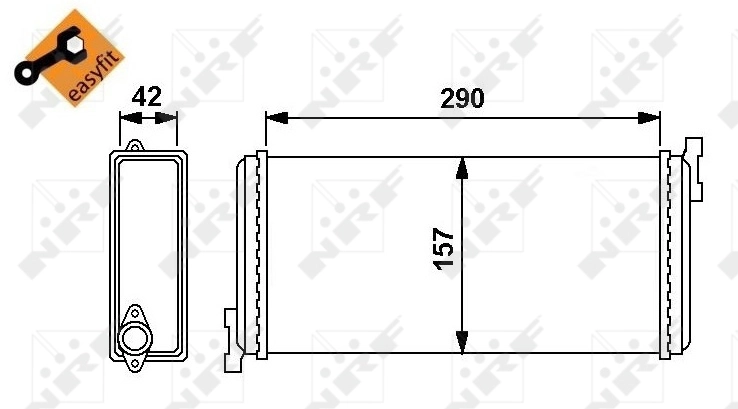 Radiador de forno (de aquecedor) NRF 54240