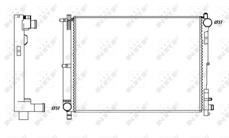Compre 58263 NRF Radiador de esfriamento de motor