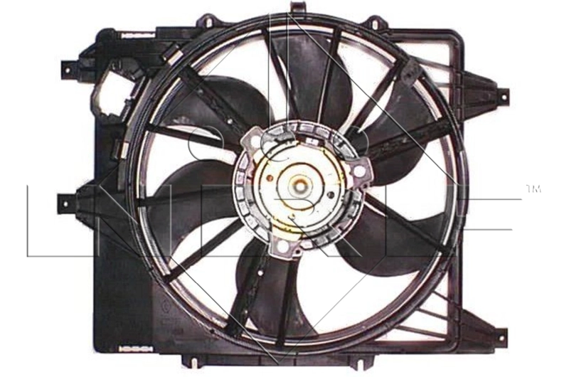 7700428659 Nissan/Infiniti Difusor do radiador de aparelho de ar condicionado, montado com roda de aletas e o motor